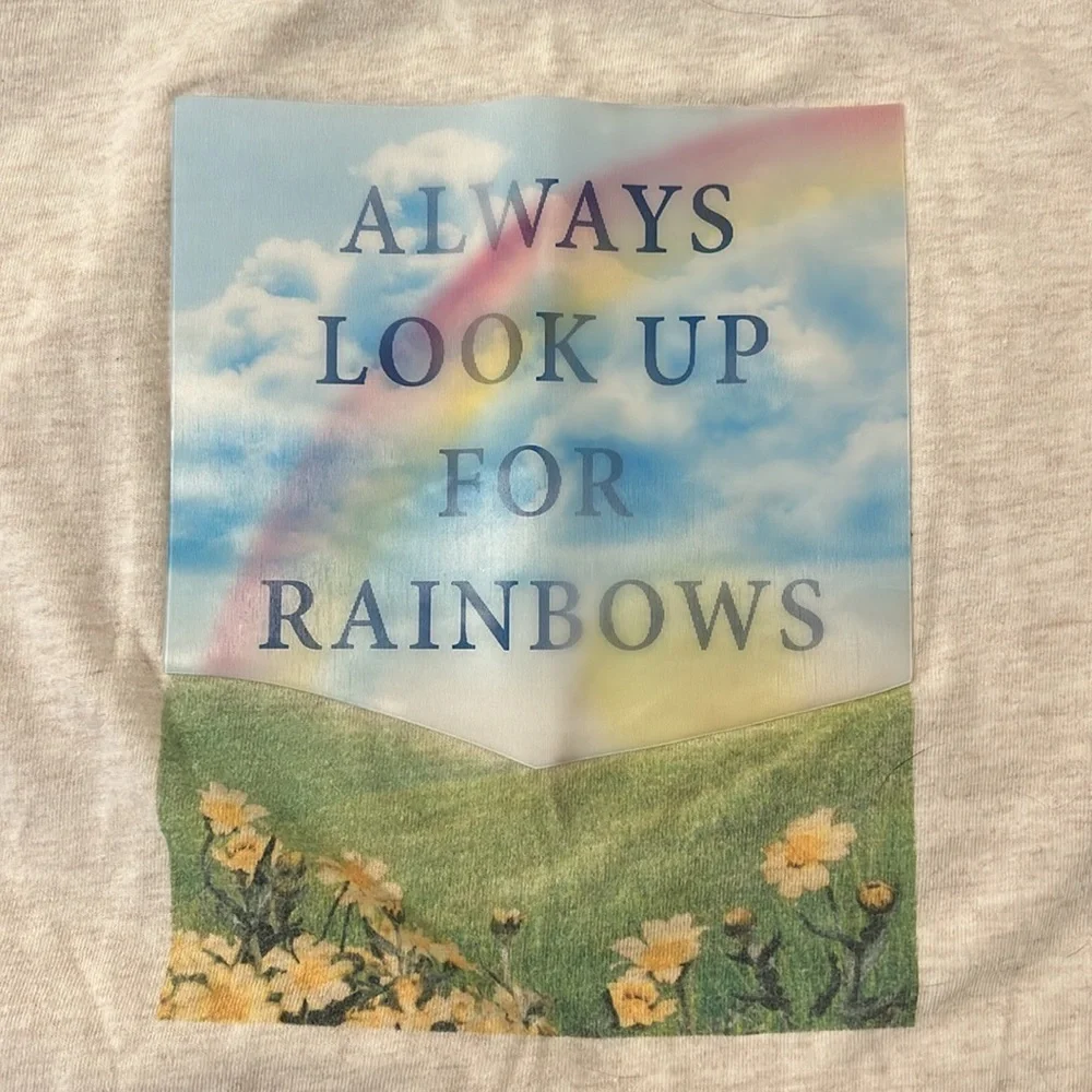 Gap Kids “Always Look Up For Rainbows” Tee Shirt